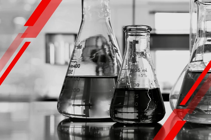 Test tubes chemicals